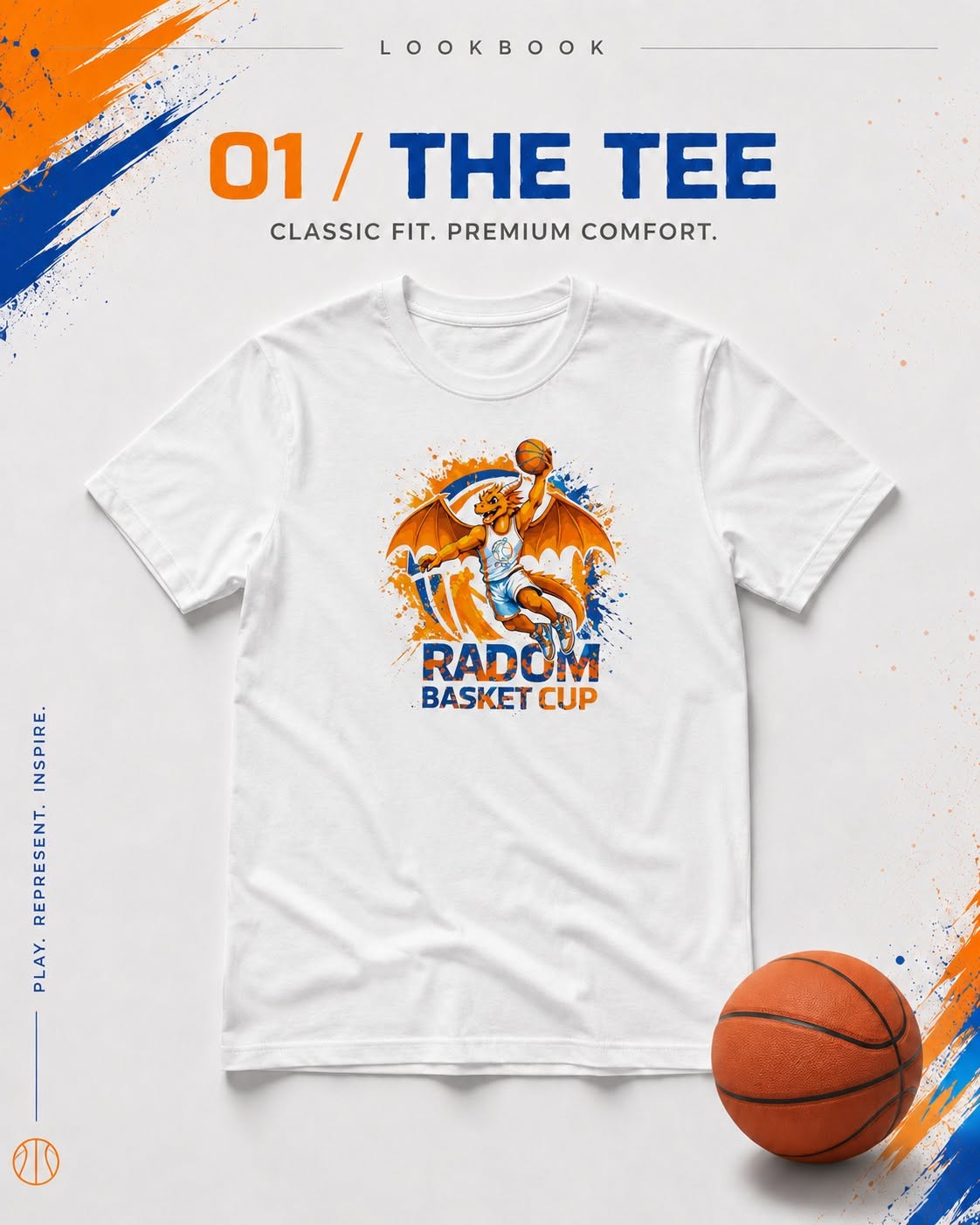 Koszulka RADOM BASKET CUP — klasyczny krój